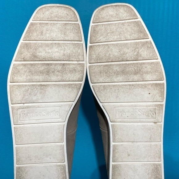 Franco Sarto Womens Boston Tan Suede Square-Toe SlipOn Casual Loafer Shoes SZ 10 - Picture 9 of 11